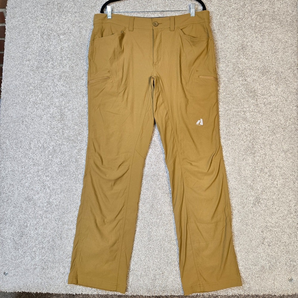 Eddie Bauer First Ascent Guide Pro Pants Mens 36x34 carmel brown Hiking Outdoor